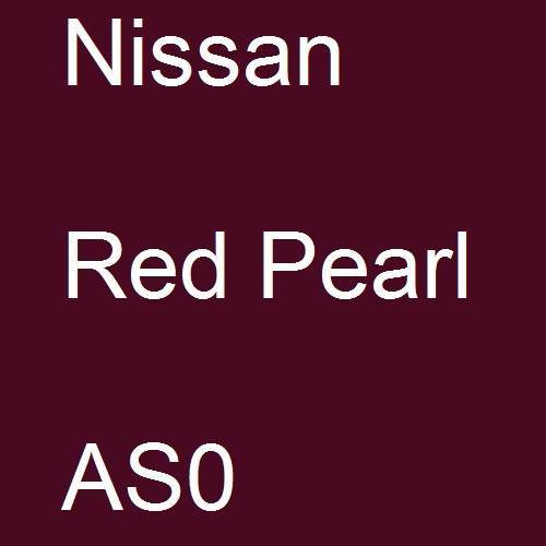 Nissan, Red Pearl, AS0.